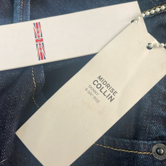 Hudson Jeans Collin Skinny Jeans Dark Wash Style NHWM422DHA Size 26 NWT - Picture 5 of 16